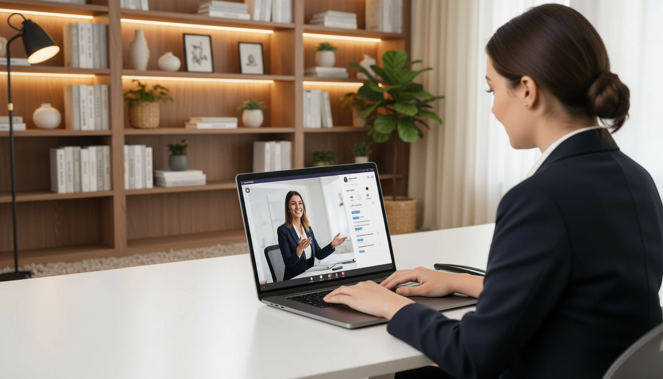 Aluna assistindo aula online do Instituto Brasileiro de Riscos Psicossociais - IBRP